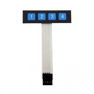 1x4 KEYPAD WITH MEMBRANE SWITCHES